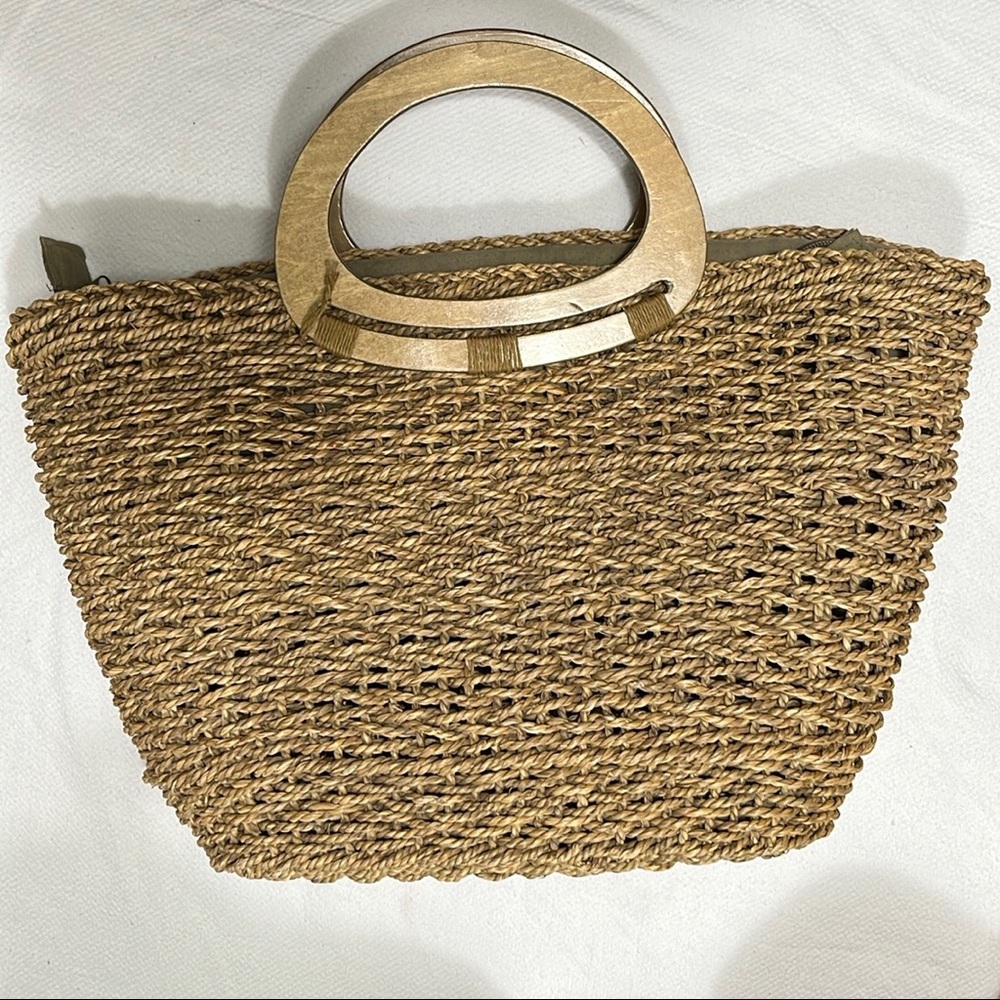 Capelli Straworld Woven Straw Tote
